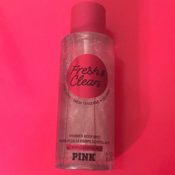 VS Fresh Clean Shimmer Mist New Fragrance Splash Victoria’s Secret Pink New NWT - Picture 4 of 7